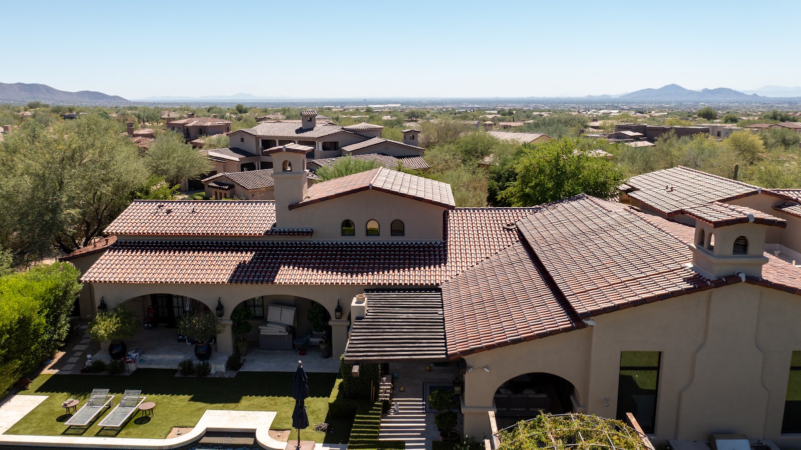 Clay Tile Roof with Mountain Views photo 7