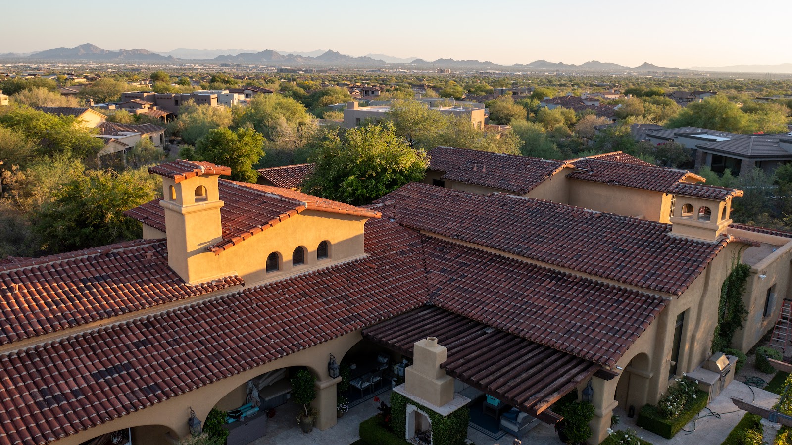 Clay Tile Roof on a Mediterranean-Style Home photo 3