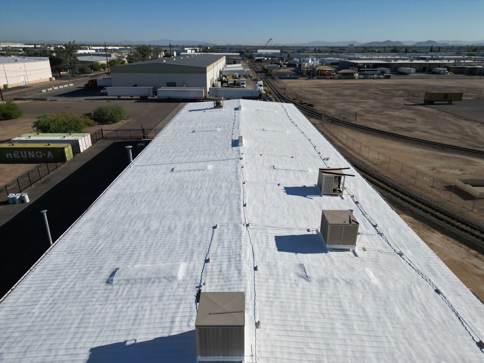 Spray Foam on a Commercial Metal Roof photo 4