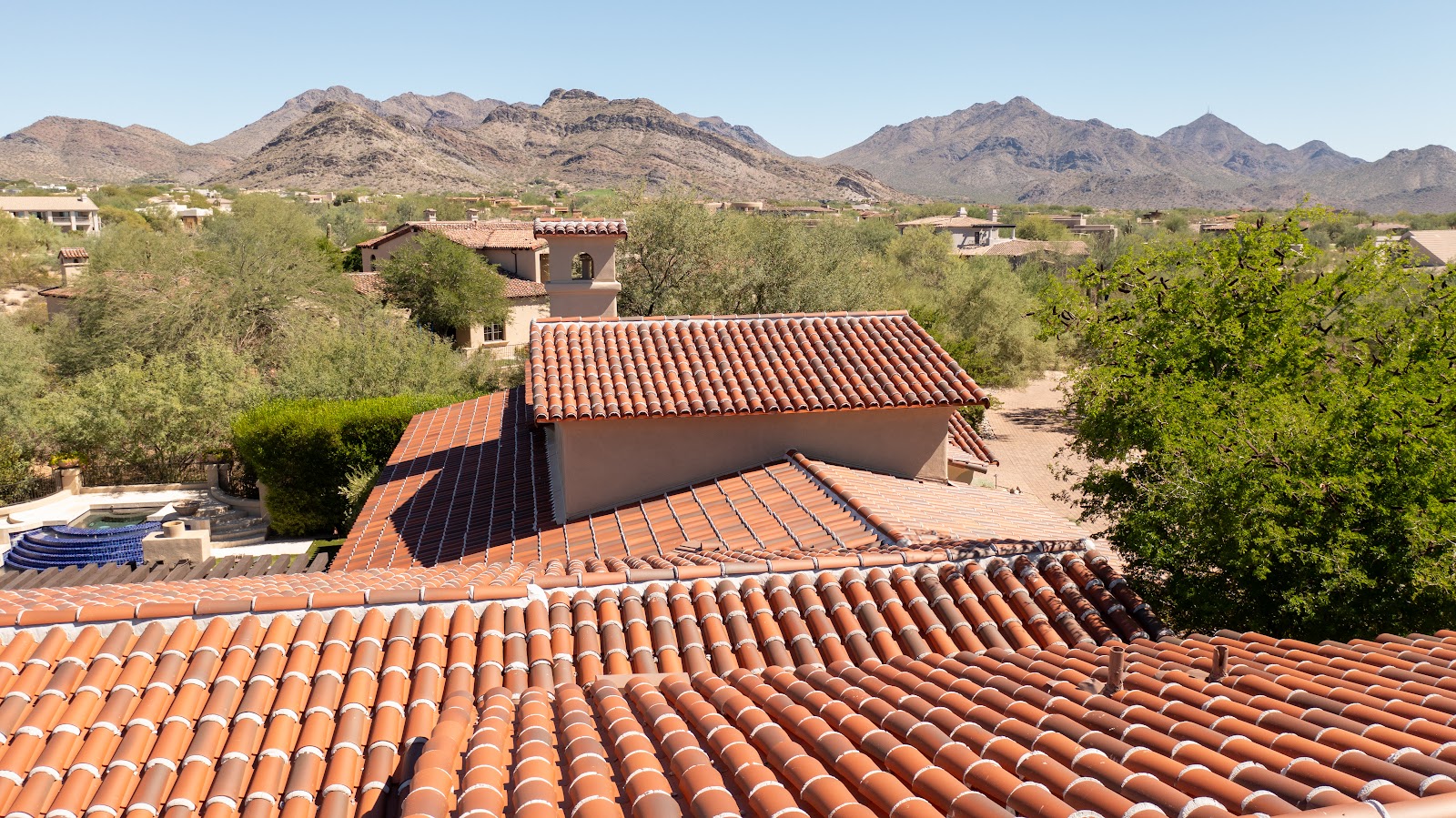 Clay Tile Roof with Mountain Views photo 3
