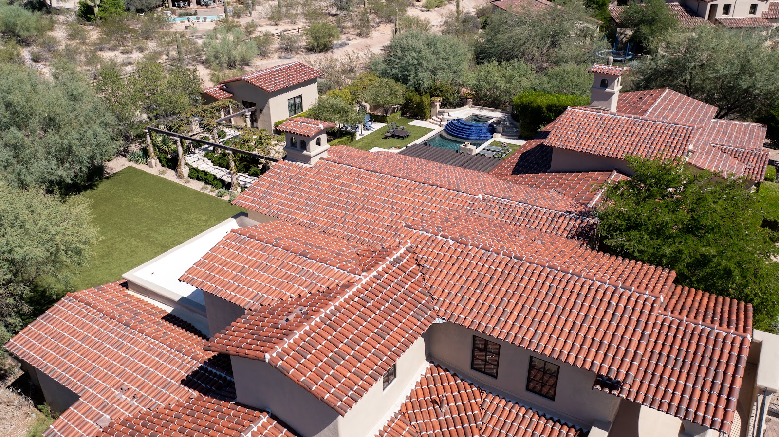 Clay Tile Roof with Mountain Views photo 1