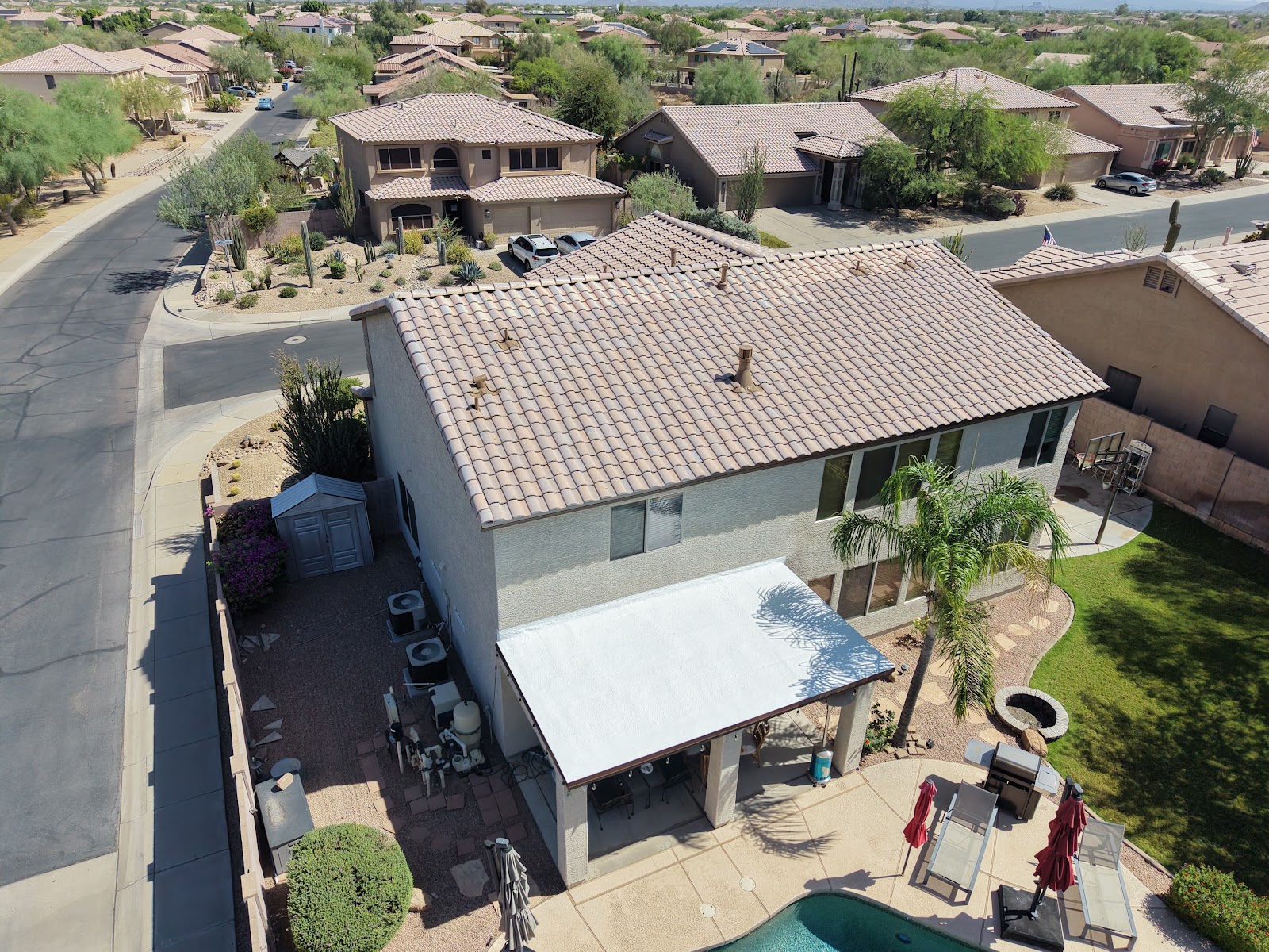 Tile Roof on a Two-Story Home photo 2