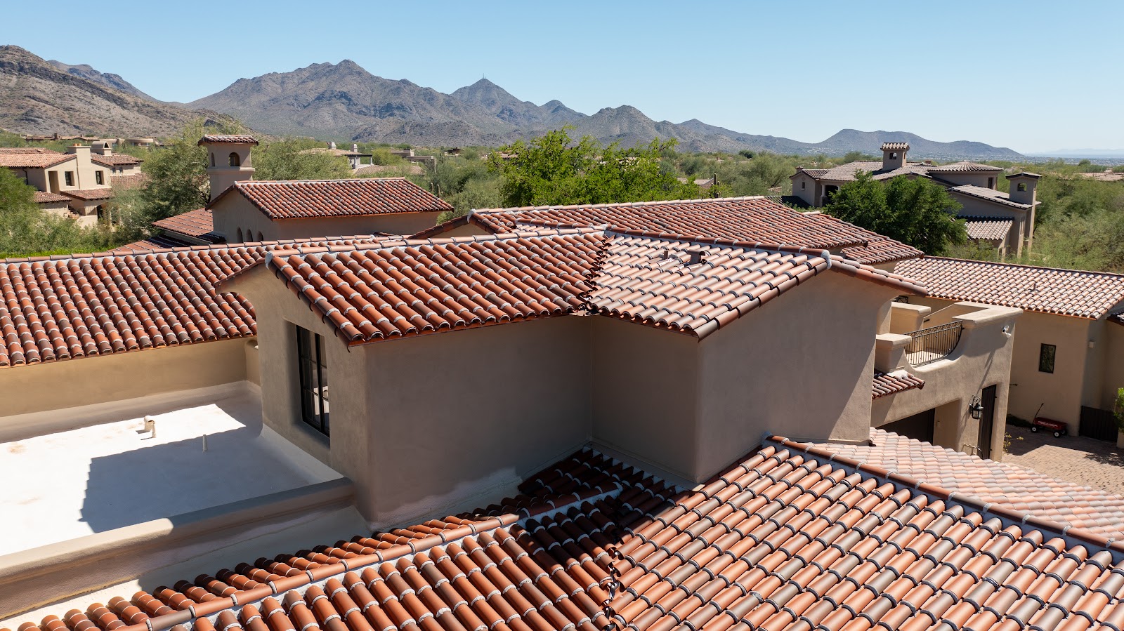 Clay Tile Roof with Mountain Views photo 2