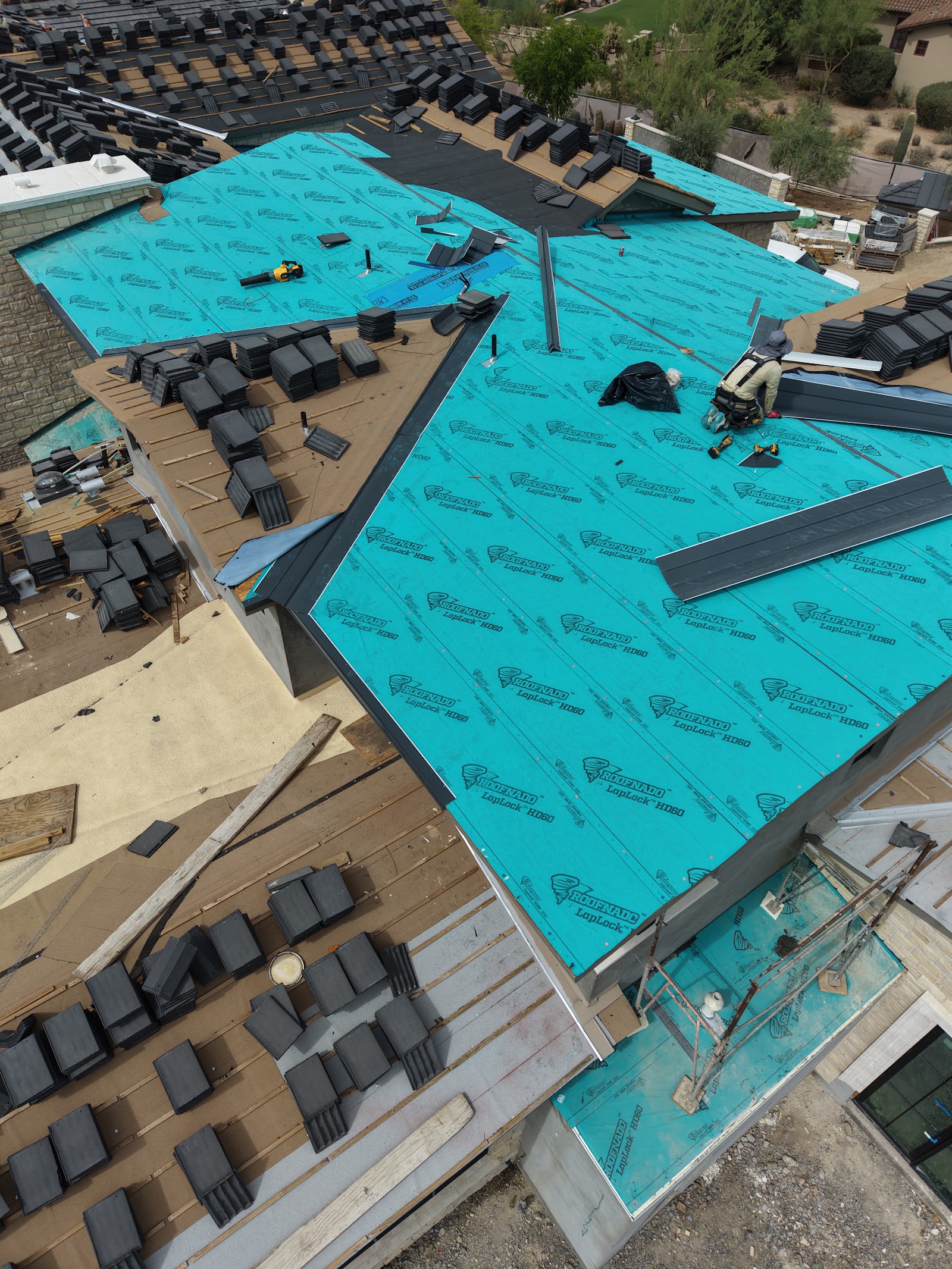 New Construction Tile Roof Installation photo 7