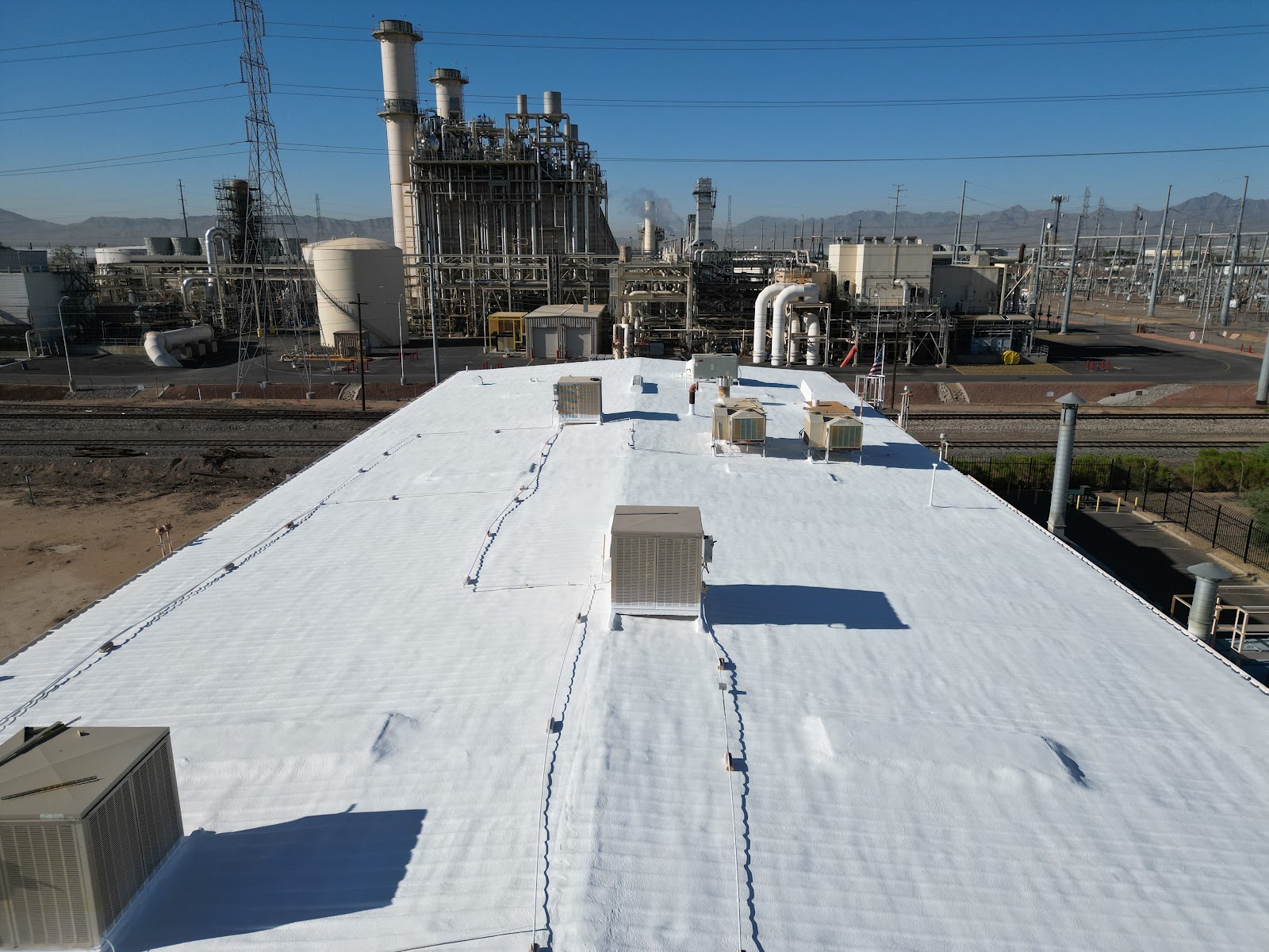 Spray Foam on a Commercial Metal Roof photo 8