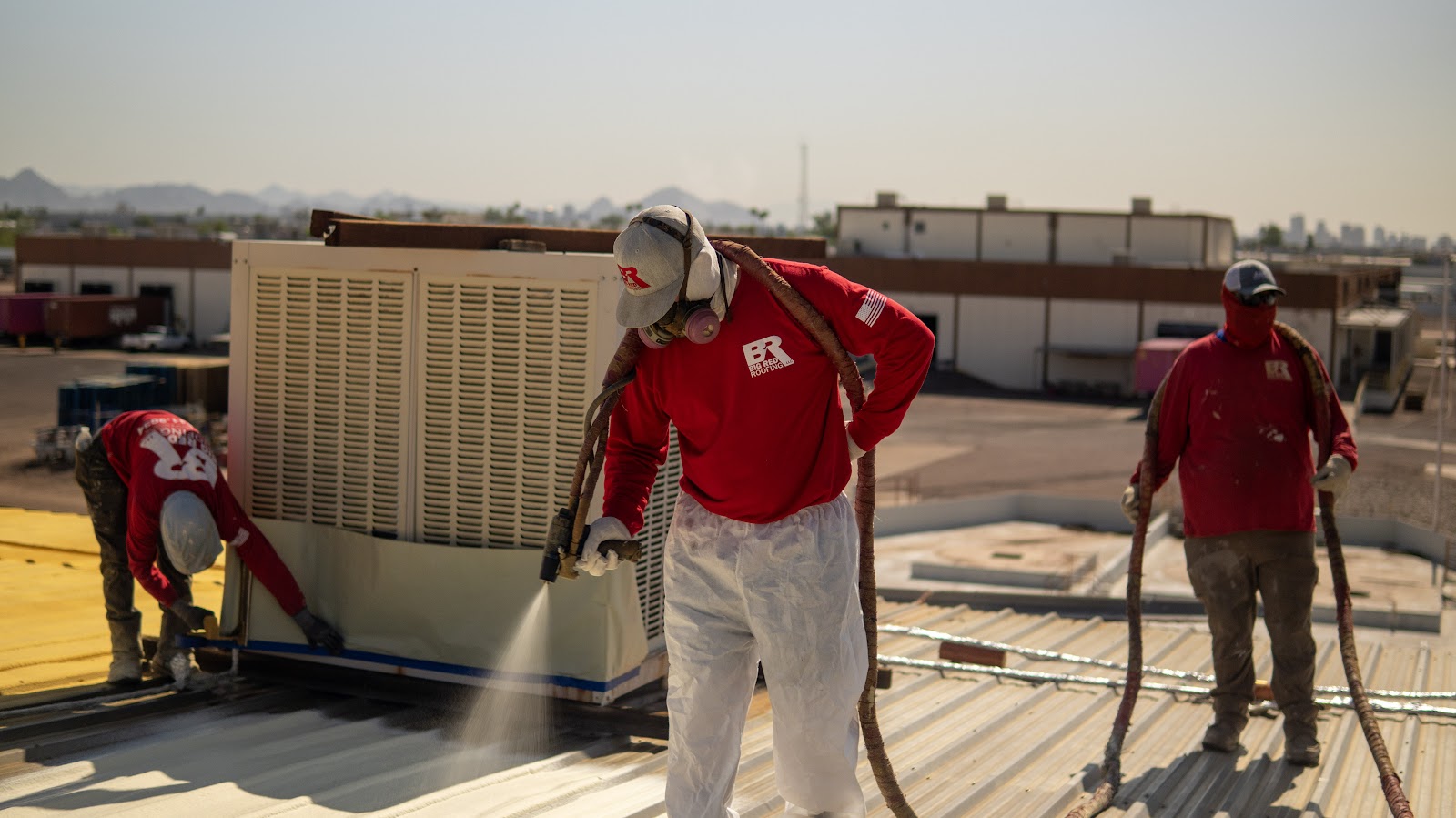 Spray Foam on a Commercial Metal Roof photo 10