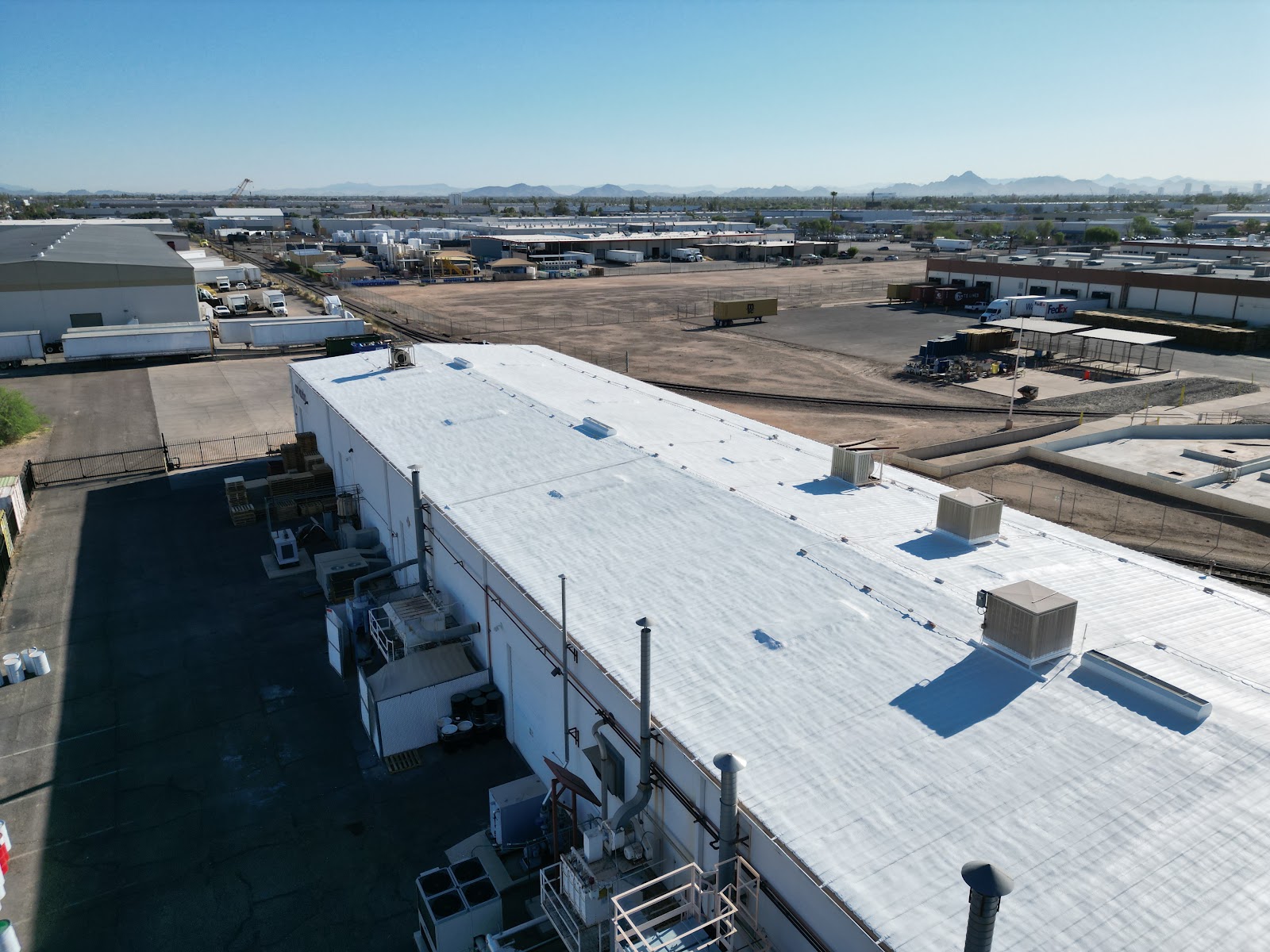 Spray Foam on a Commercial Metal Roof photo 3